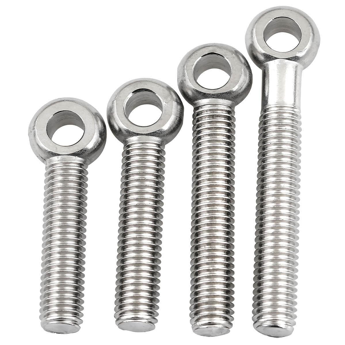 Eye Bolts,Lifting Eye Bolt, 6pcs Eyebolts Screws M5 M6 M8 304 Stainless Steel Eyebolts Screws Ring Link Bolt Fisheye Eye Slip Hole Screw (Color : M5x35mm(8pcs))