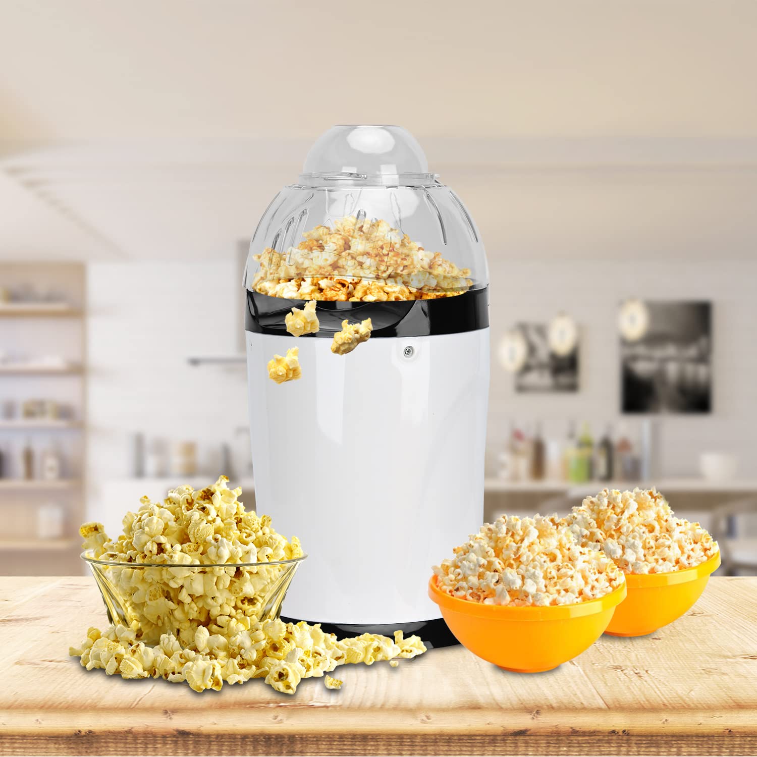 Macchina Per Popcorn Ad Aria Calda 1400W - 4L, Senza Grassi, 2 Minuti, Per Feste E Famiglia - Foto 3