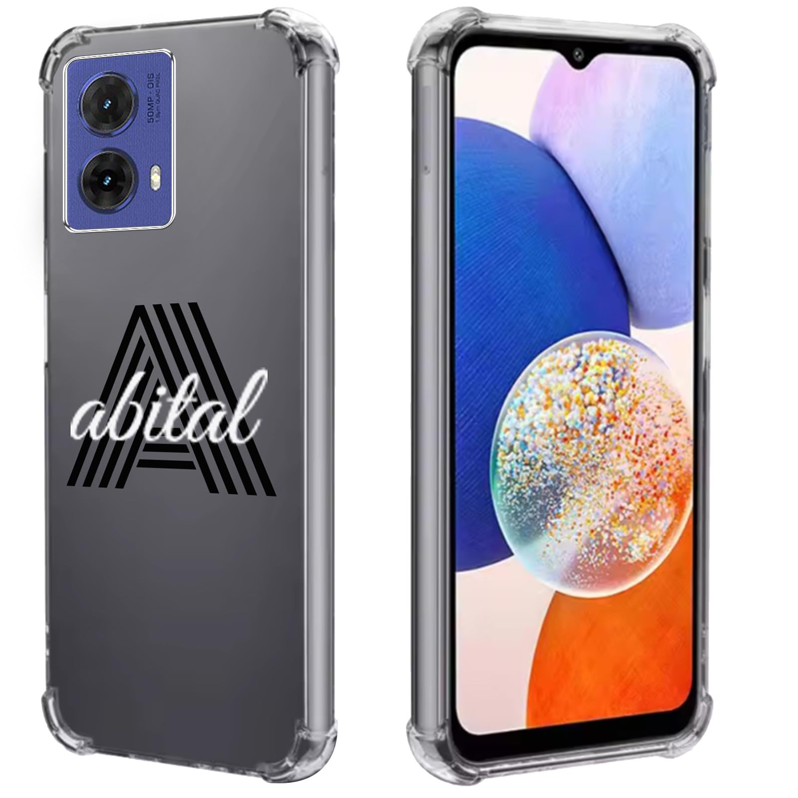 Custodia Personalizzata Per Motorola Edge 40 Neo – Cover Morbida In TPU Trasparente Con Foto, Testo E Logo – Include Cinturino Universale