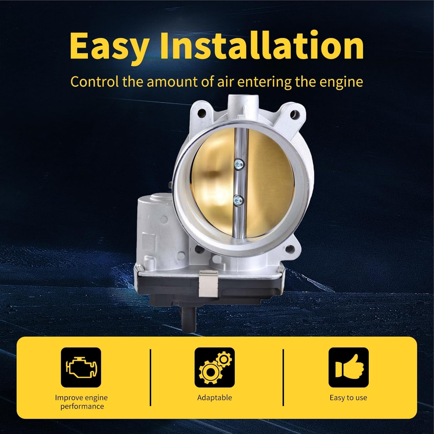 Electronic Throttle Body Fit for Chevy Silverado Suburban Tahoe Corvette Camaro Express 14-20, Cadillac CTS Escalade 15-19, GMC Savana Sierra Yukon 14-20 S20405, 12678223, 12620263