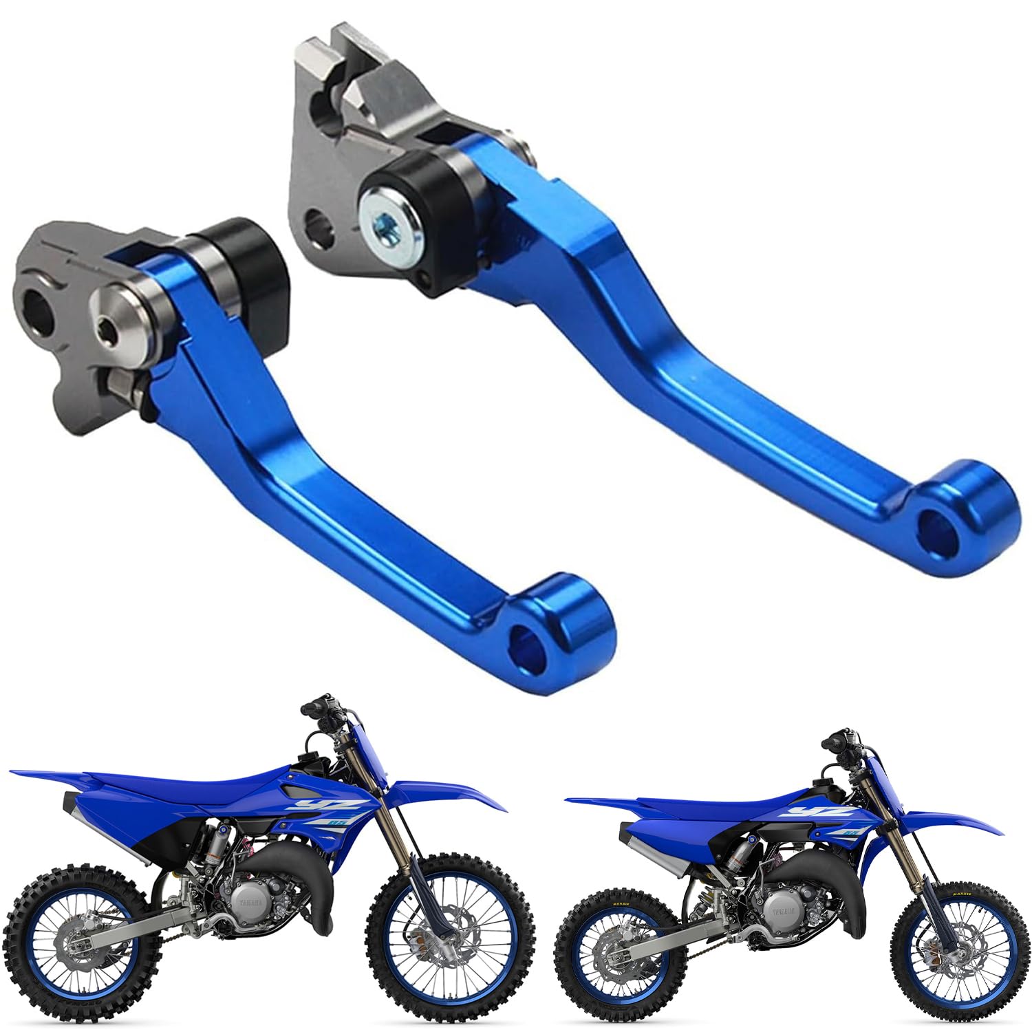 Factory Foldable Clutch & Front Brake Lever Set for Yamaha YZ65/YZ85 2018-2025 | Replaces OEM Part 5MV-83922-00-00 and 17D-83912-01-00