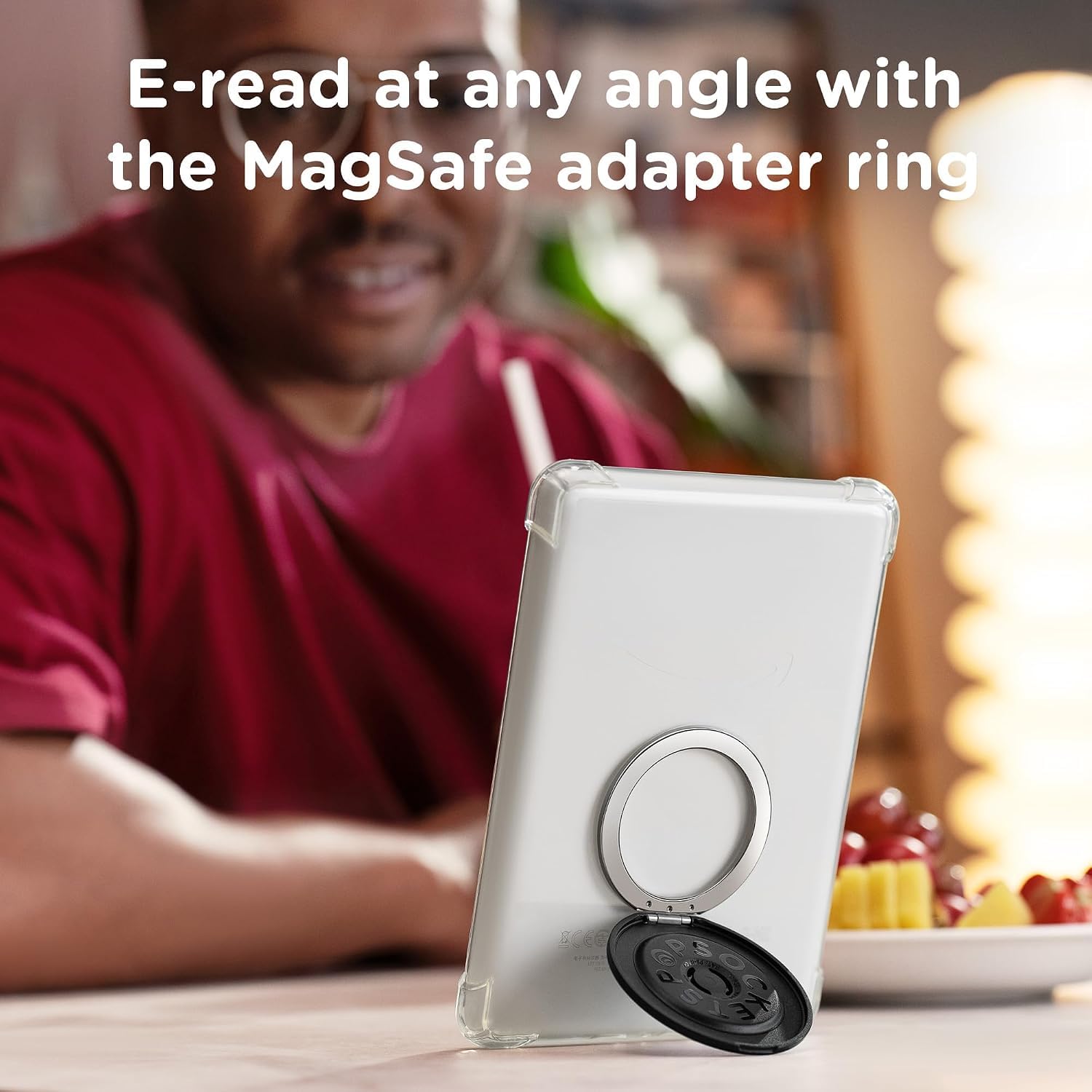 Uchwyt PopSockets Kick-Out do MagSafe, uchwyt do telefonu z wbudowanym stojakiem na telefon, regulowana podpórka do portretu lub krajobrazu, mocny magnetyczny uchwyt, kompatybilny z bezprzewodowym