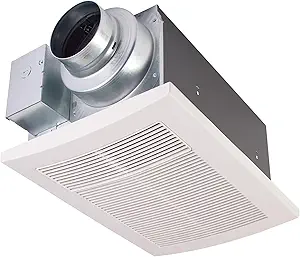 Panasonic WhisperWarm Ceiling Mount Bathroom Exhaust Fan with Heater, 50-110 CFM