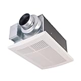 WhisperWarm Ceiling Mount Bathroom Exhaust Fan with Heater, 50-80-110 CFM, FV-0511VH1