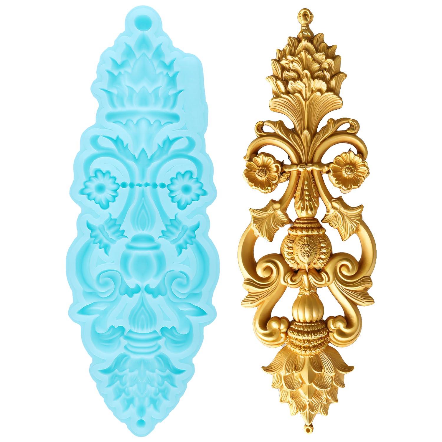 Baroque Style Silicone Molds Curlicues Scroll Lace Fondant Mold