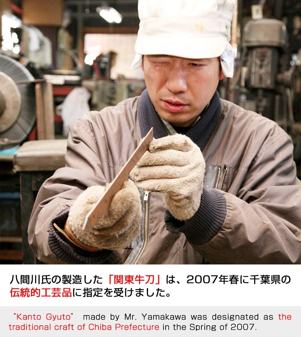 Japanese sushi knife Crafted by Mr Yamakawa(bladesmith of kanto gyuto) Santoku chef's knife Made in Japan