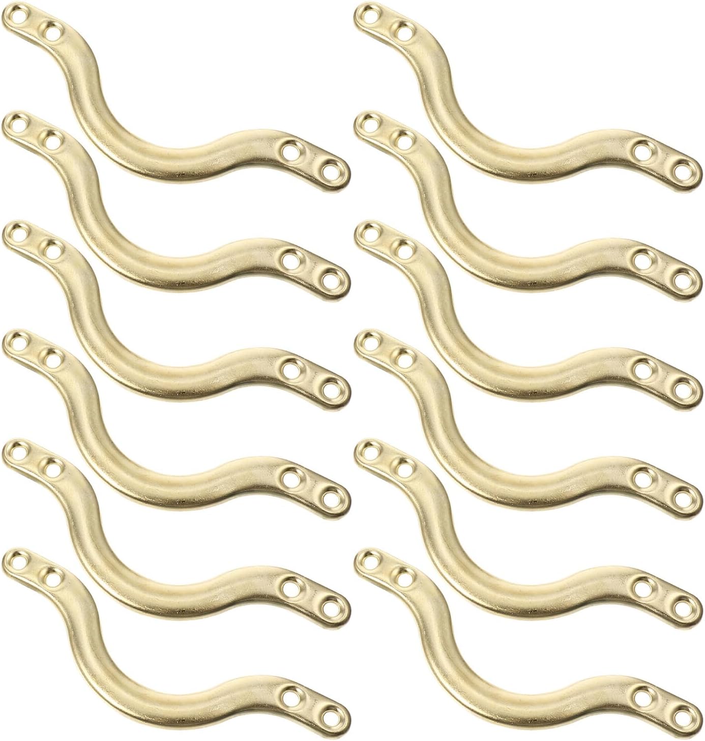 Cabilock 12pcs Pool Table Pocket Brackets Corner Caps Metal Replacement Kit for Billiards Table Accessories Sturdy Fixing Parts Maintenance and Repair