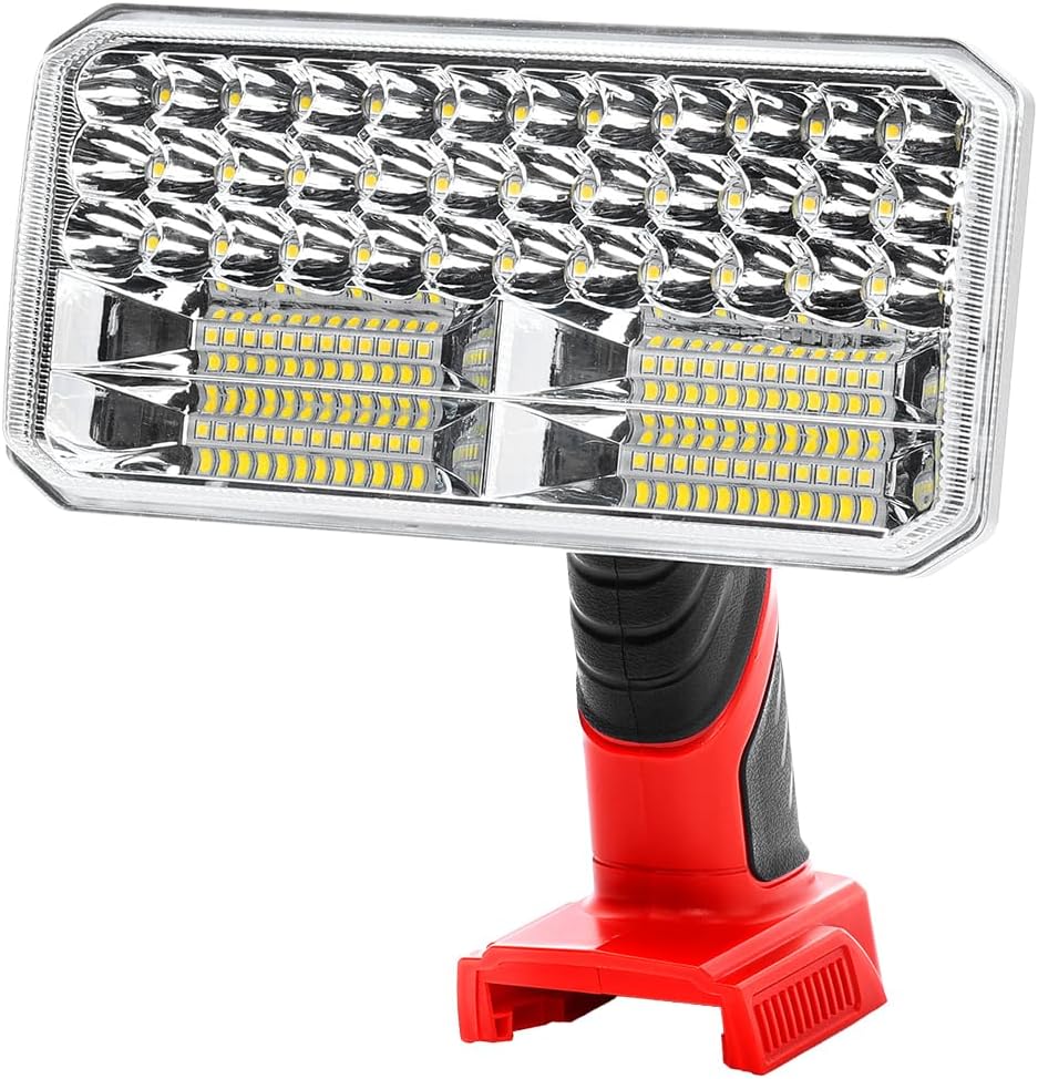 4000LM Light Compatible with Milwauke 18V Lithium Battery, 40W Work Light with USB Port, LED Work Light for Emergencies, Camping, Outdoor, Indoor(Battery not Included)