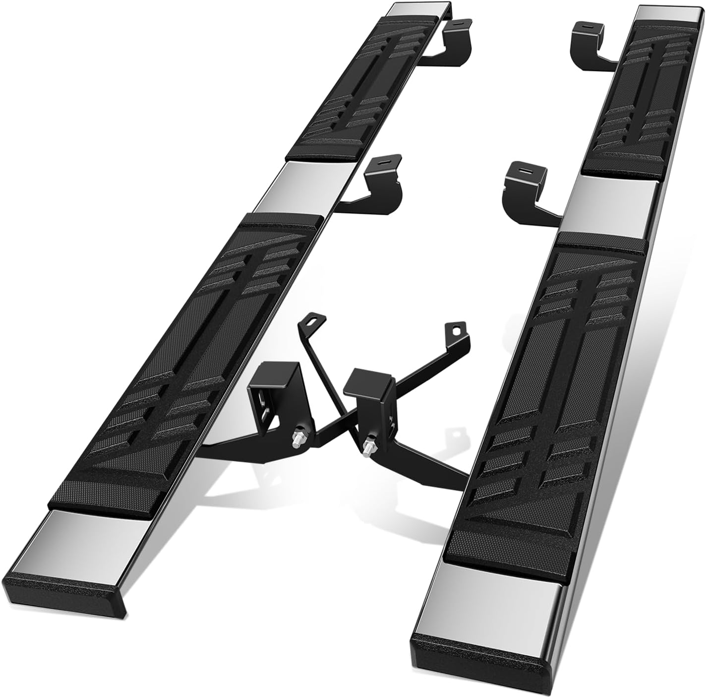 Auto Dynasty Running Boards Compatible with 2011-2020 Toyota Sienna, Stainless Steel Side Step Rail Nerf Bars, 6.5" x 83" Step Bars, Polished Chrome