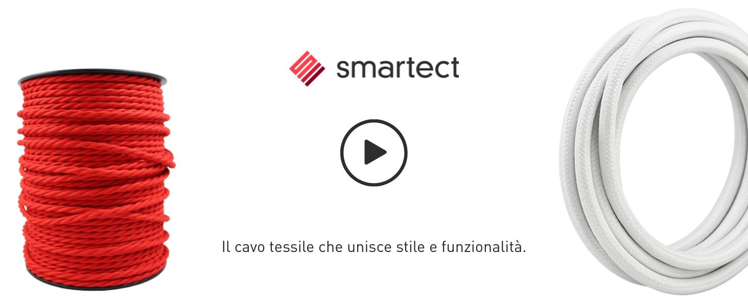 Cavo Elettrico Intrecciato In Tessuto Effetto Lucido Azzurro - Foto 8