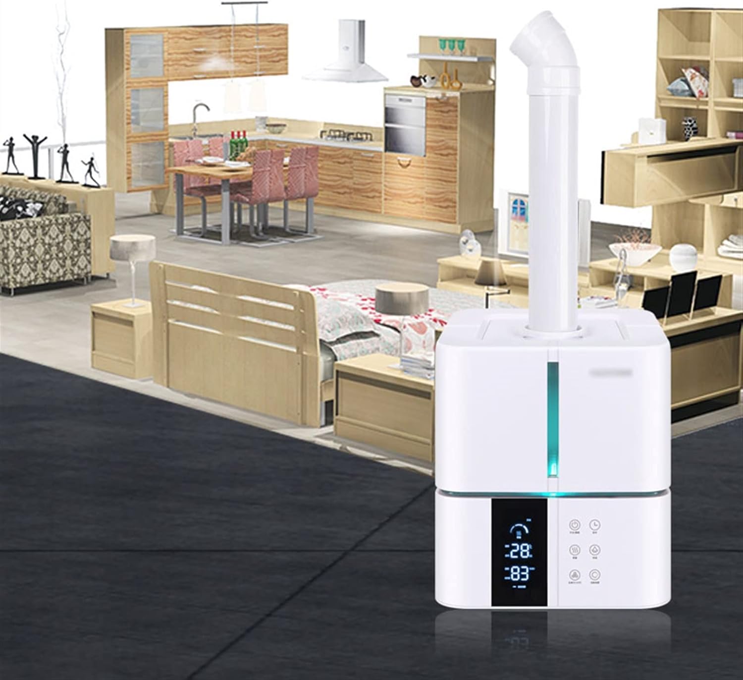 Humidifiers 5L Top Fill Humidifier Household and Commercial Timing Intelligent Constant Humidity and Waterless Automatic Shut-Off Whisper-Quiet Operation for Home Bedroom Baby