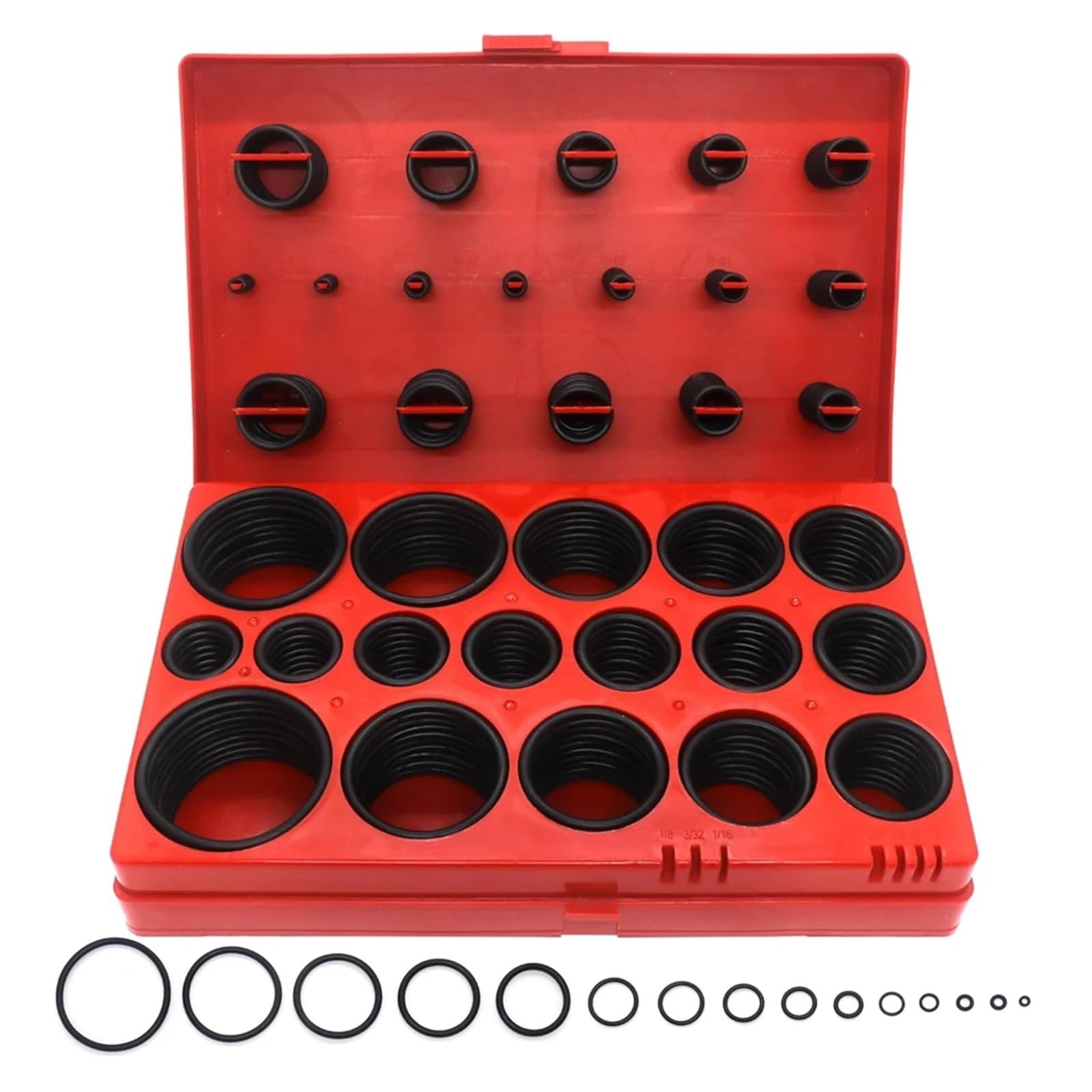 Kit d'assortiment de joints toriques en caoutchouc Buna-N (419/225 pièces), 32 tailles métriques, for la réparation robinetterie(419 PCS combo)