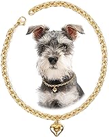 Vista 14 de HOWWFALY Collar para Perro y Cadena Collar para Gato de Acero Inoxidable Ajustable Collar en Forma de Corazón de Oro 18K para Mascotas Pequeñas