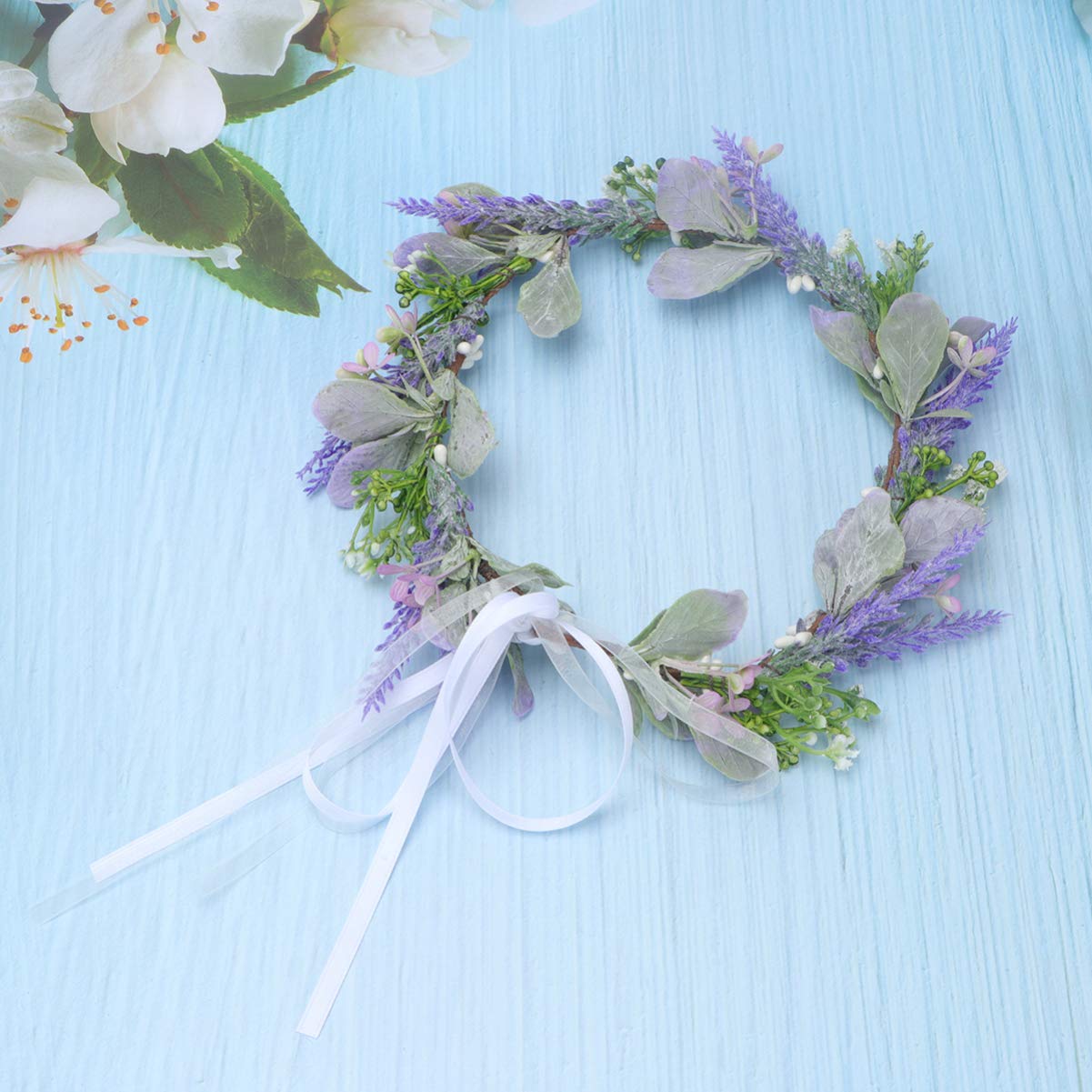 Lavender Flower Embellished Headband Lavender Rhinestone Headband - Etsy main image 3