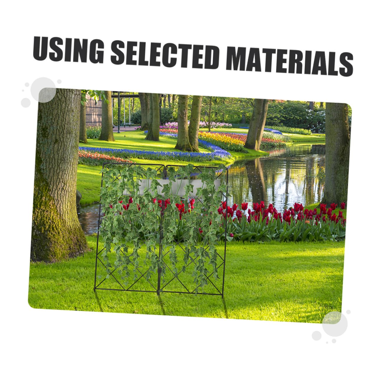 SEWACC 2 pièces Support Plantes Grimpantes Pliable Tuteur pour Vignes et Fleurs Accessoire Jardinage Polyvalent et Réutilisable