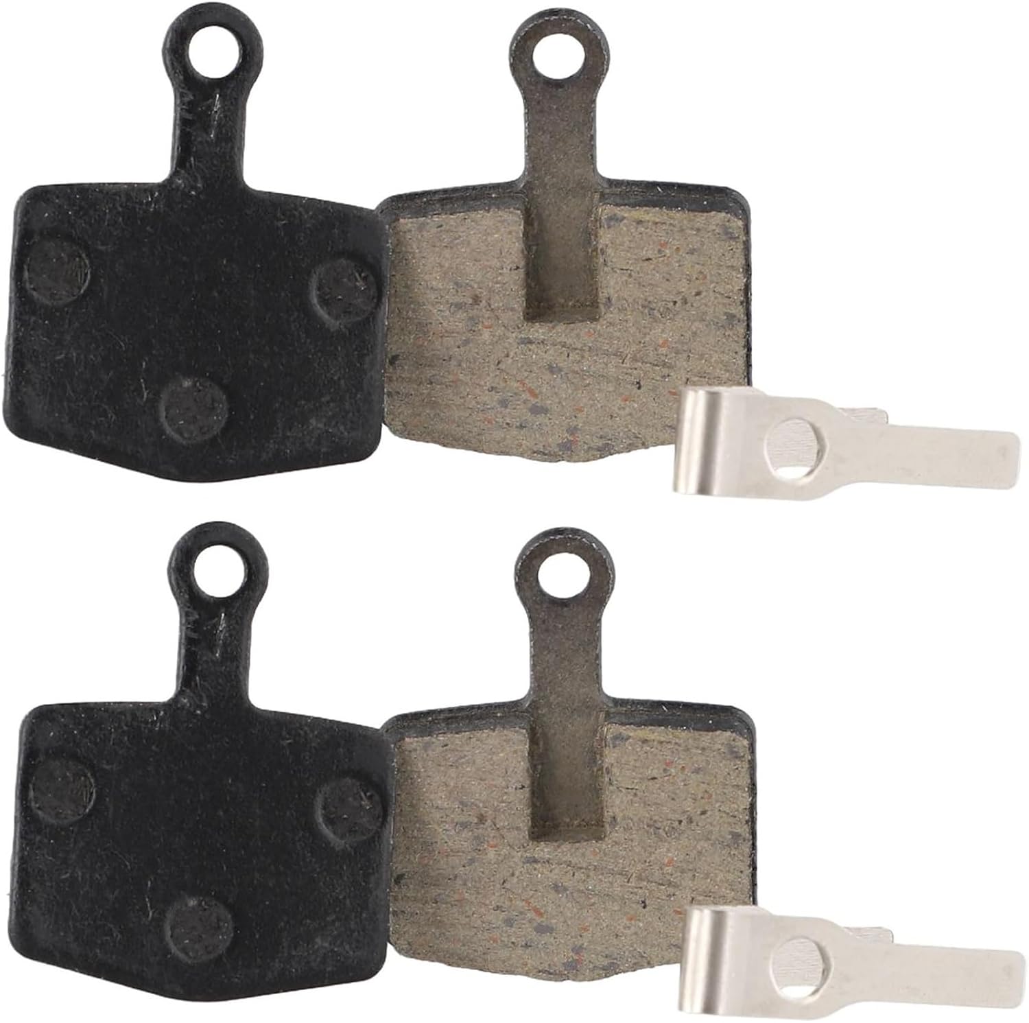 Bike Disc Brake Pads, Resin Semi-Metallic Disc Brake Pads, Cycling Organic Resin Disc Brake Pads for Urban Road, Rural Road Brake Pads Replacement (2)
