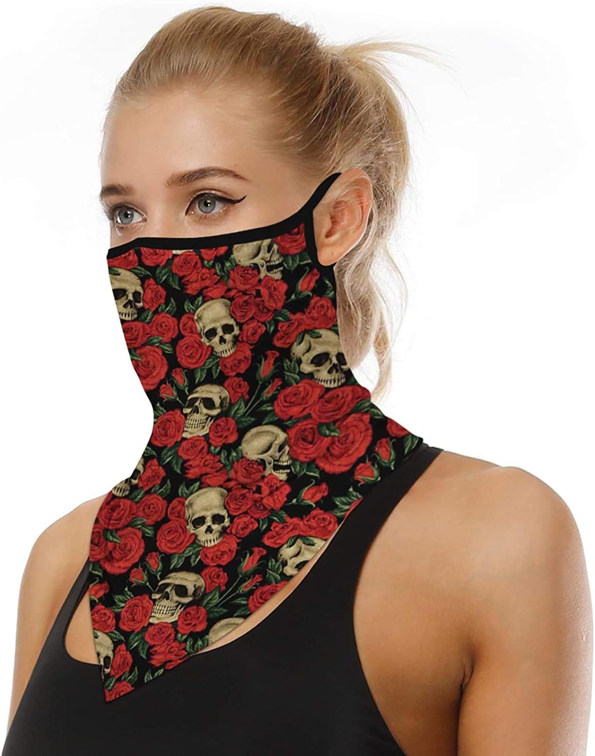 ARKIM Unisex Bandana Face Mask Scarf Face Rave Balaclava Neck Gaiters Dust Cloth Washable Wind Motorcycle Mask Women Men