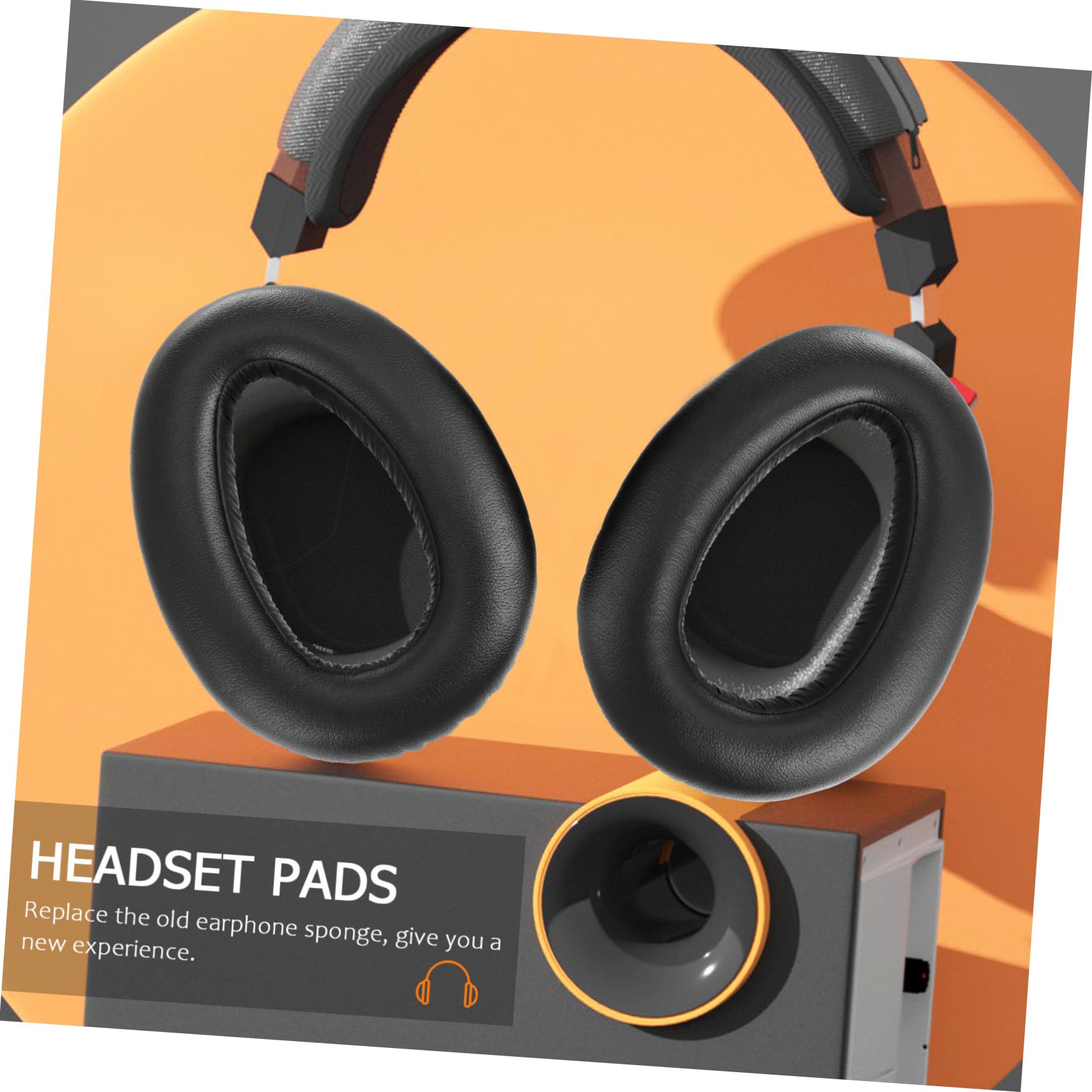 Mikikit 3pares Almohadillas De Repuesto para Auriculares y Material Aislante De Ruido Fácil Instalación Compatibles con Auriculares De Sonido Estéreo