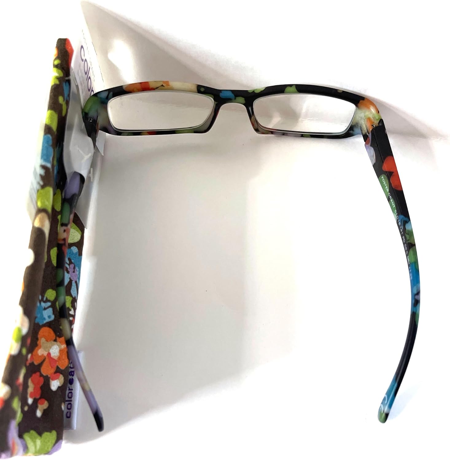 Foster Grant reading glasses, colored Janey floral colors Flexible hinge temples, 1.25 - Image 5
