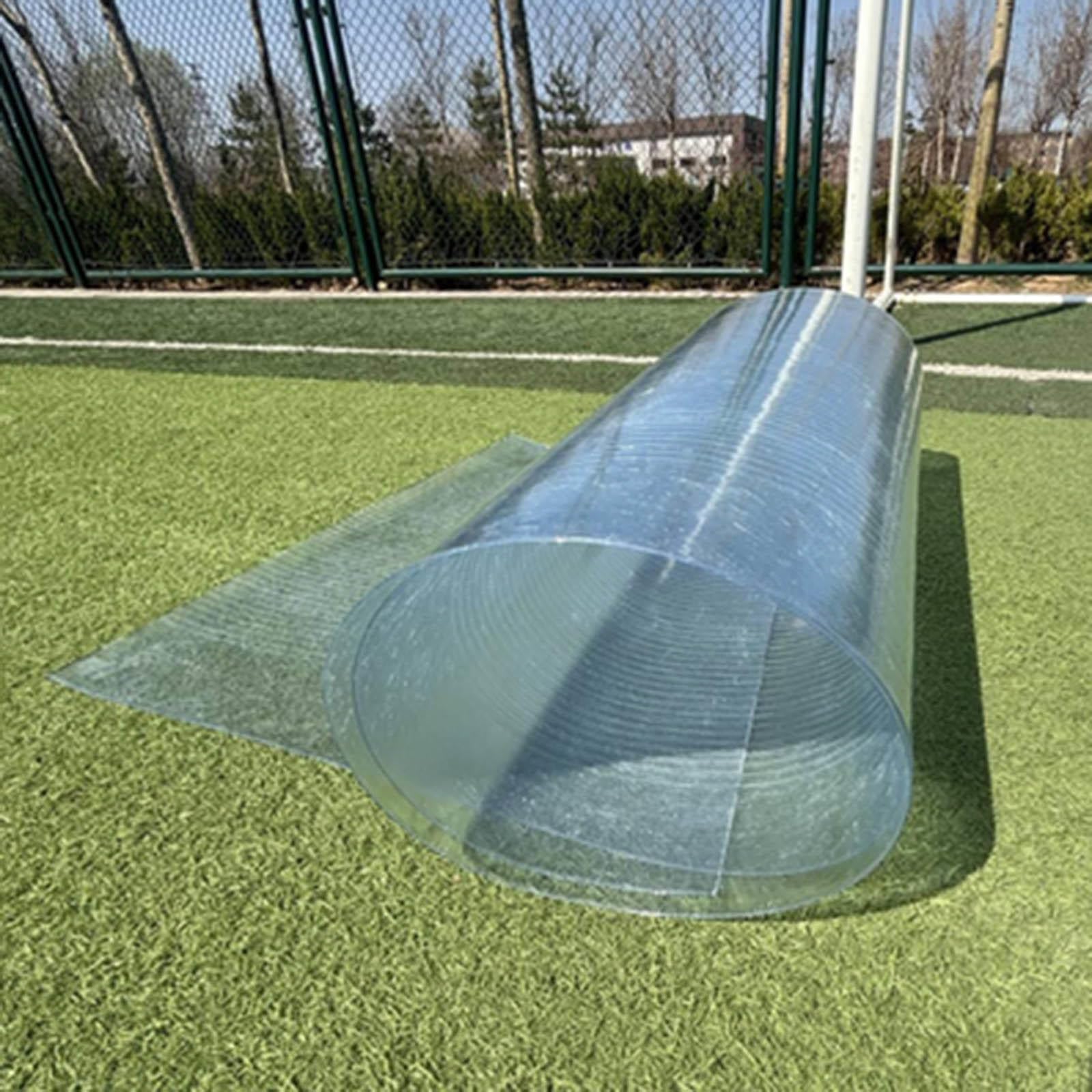 Plaques De Toiture en Polycarbonate,Feuilles De Toiture Transparents pour Serres,Panneaux De Remplacement en Plastique pour Cadres Froids,Feuilles De Fibre De Verre De 0,8mm,W×L-1×4m