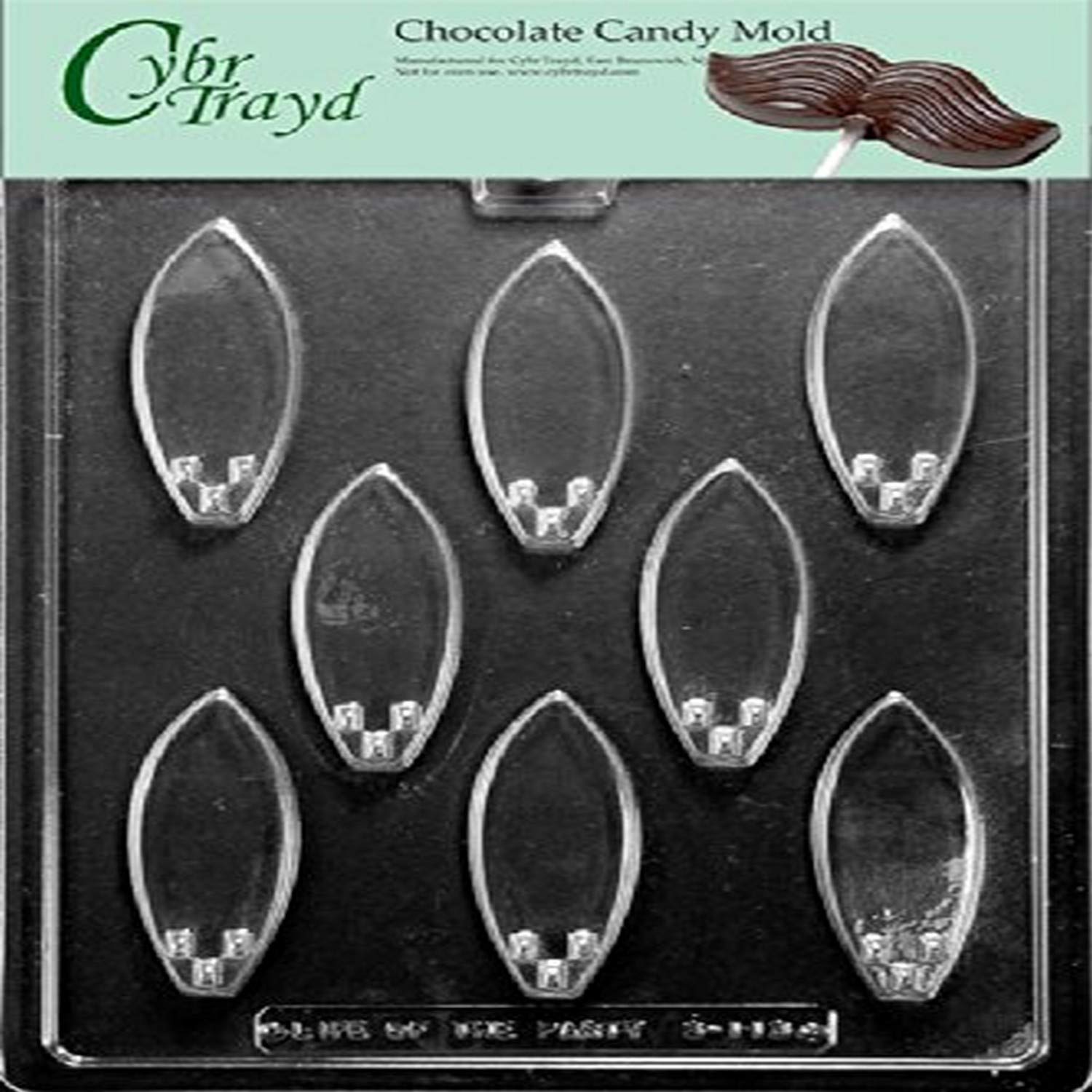 Moule chocolat surf Cybrtrayd S113 plaque confiserie plastique rigide avec guide de moulage