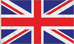 Henbrandt Union Jack Flag UK Flags 5ft x 3ft with Eyelets.