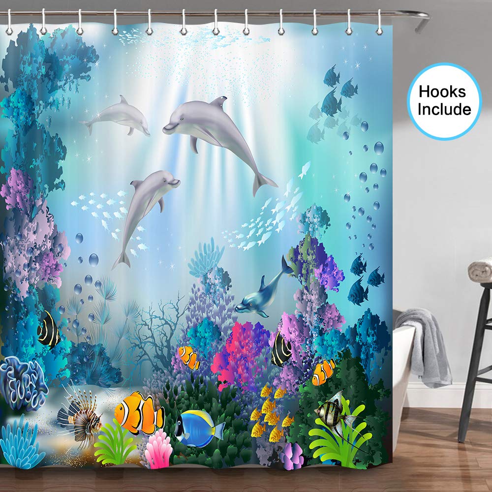 Tropical Fish Shower Curtains Curtains & Drapes