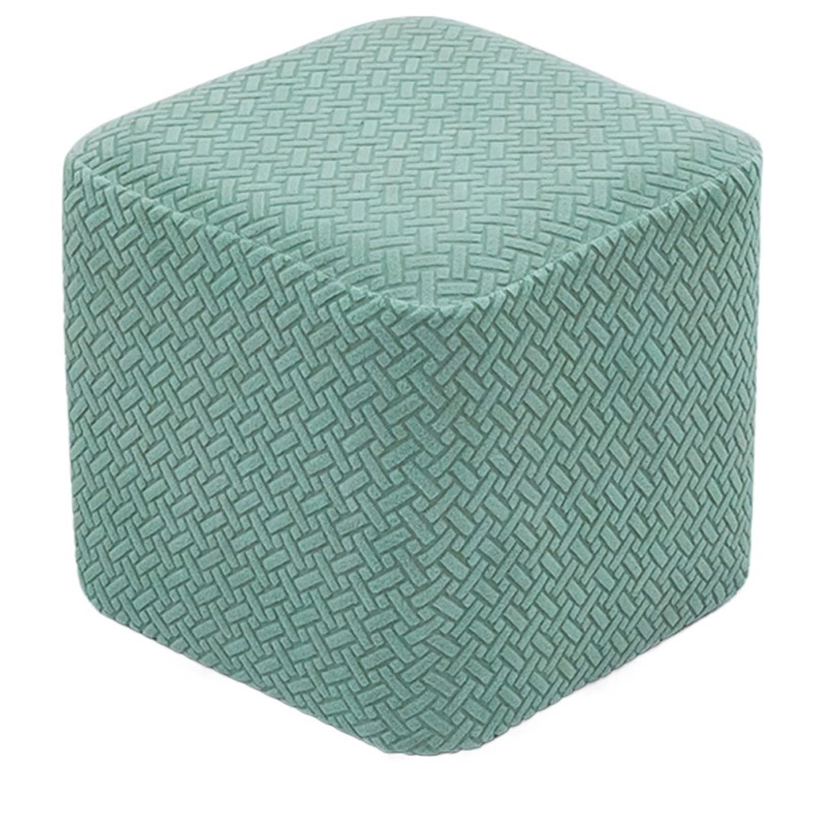 YXINAER Foot Stool Cover Elastic Ottoman Cover Round Square Footstool Covers Footrest Protector for Furniture (without stool)(03)