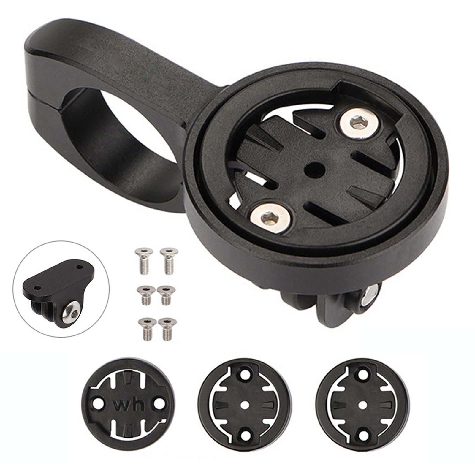 TT Rest Anteriore Manubrio Supporto Computer Bicicletta per bici da strada (in lega di alluminio) Compatibile con Garmin Edge, Wahoo Elemnt, Bryton, Cateye, Videocamera GoPro e lampada