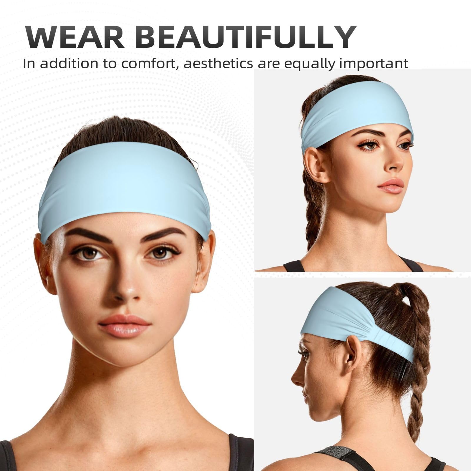 Fascia Per Capelli Con Stampa A Cuore Rosso - Fascia Antisudore Elasticizzata Per Uomo E Donna, Per Sport, Corsa, Palestra E Yoga, Taglia Unica 54-60 Cm