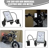 Vista 7 de Pantalla LCD, medidor LCD eléctrico a prueba de agua, 24 V, 36 V, 48 V, 60 V, universal, E Scooter M5, pantalla de panel LCD, velocímetro