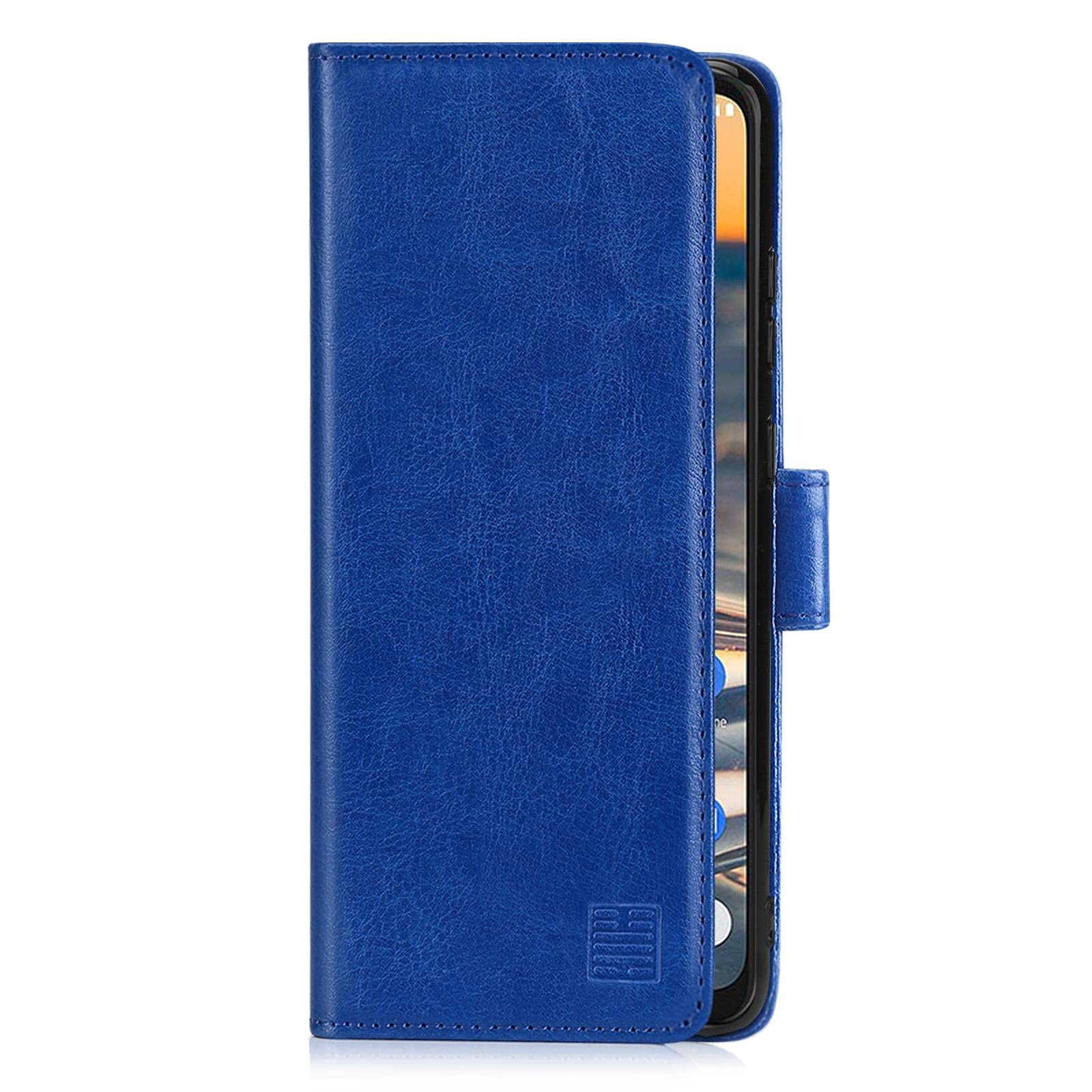 MojieRy - Custodia a portafoglio per Nokia 3, in pelle sintetica di alta qualità, per Nokia 3, 2 scomparti per carte di credito, portatile, colore: Blu