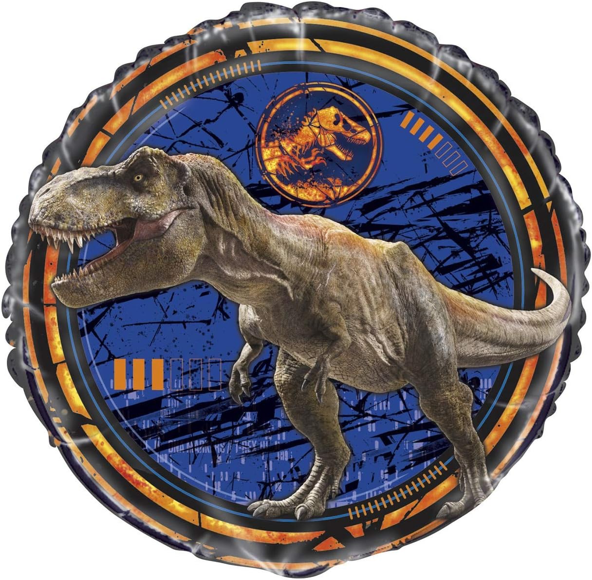 Jurassic World 2 Round Foil Party Balloon - 18" | Black | 1 Pc