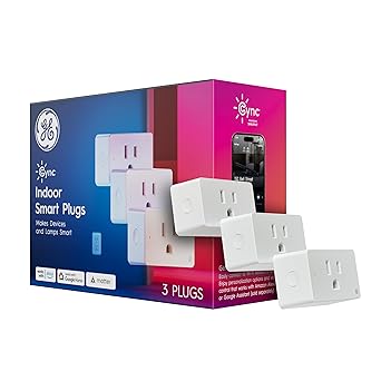 Cync Indoor Smart Plug, WiFi Outlet Socket, Voice Control Outlet, Matter Compatible, Compatible with Alexa and Google Home 3 Pack