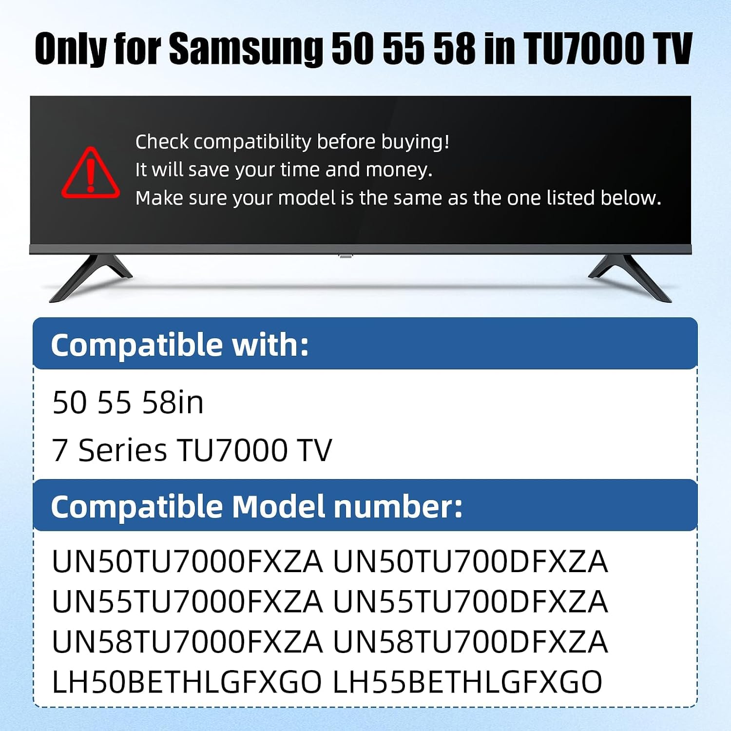 TV Stand Legs,TV Legs Replacement for Samsung,1 Pair TVs Stand Base Replacement for Samsung TV UN50TU7000FXZA UN50TU700DFXZA UN55TU7000FXZA UN55TU700DFXZA