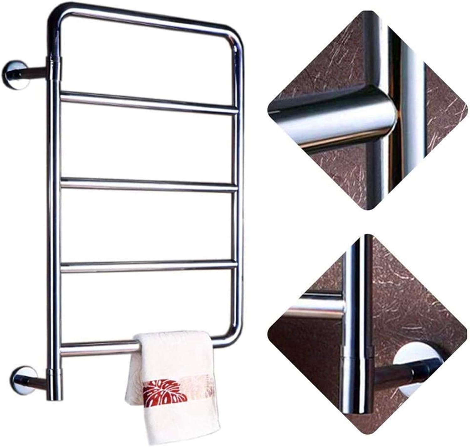 Heated Towel Rack, Bathroom Electric Towel Warmer Wall Mounted 304 Stainless Steel for Bath Radiator Home Bathroom Accessories Interesting