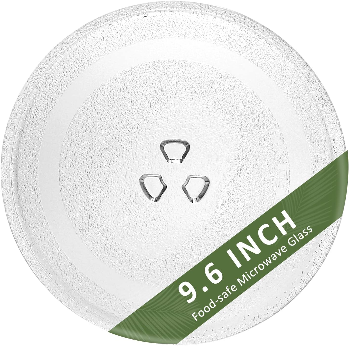 9.6" / 24.5cm Microwave Glass Plate/Microwave Glass Plate for Small Microwaves Compatible with Y-TYPE Bases Microwave Glass Plate…