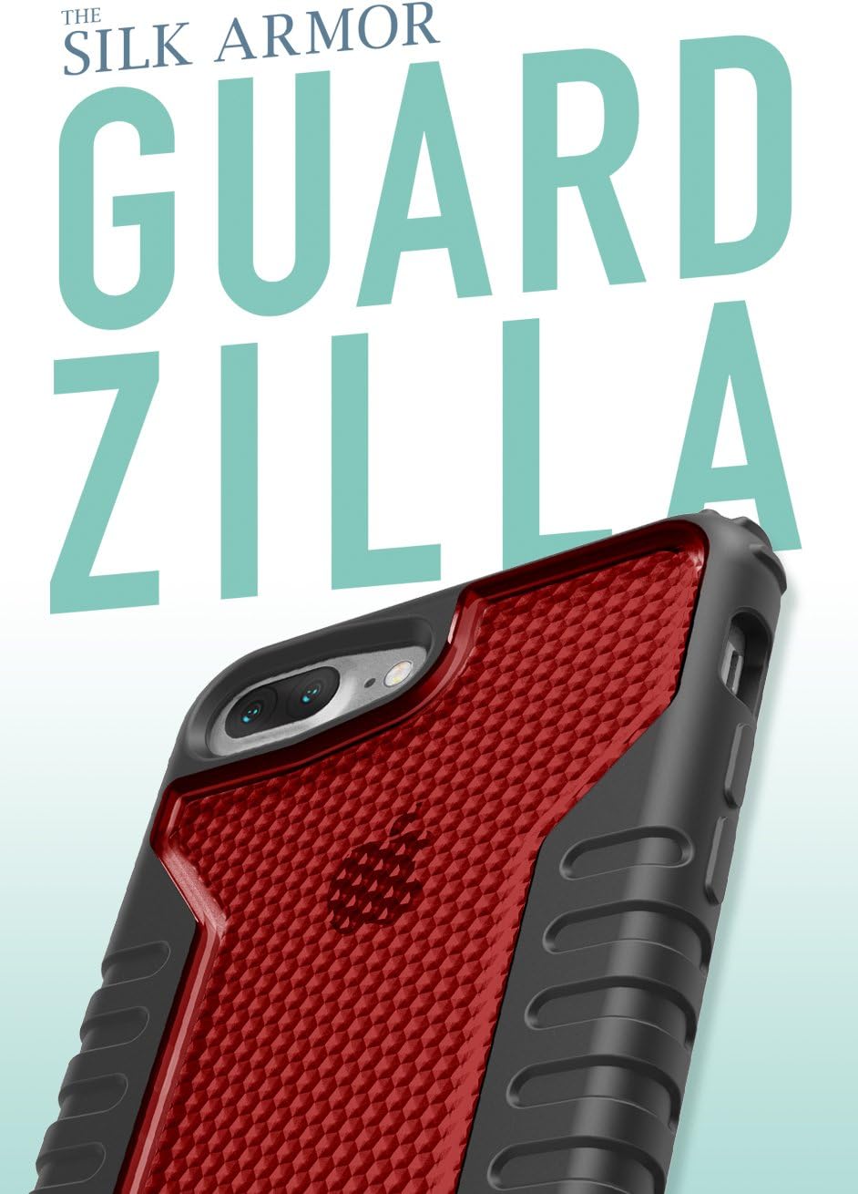 Smartish iPhone 7 Plus Tough Case - Silk Armor Case for iPhone 7+ (5.5") by Silk - Rugged Protective Phone Cover (Crimson)