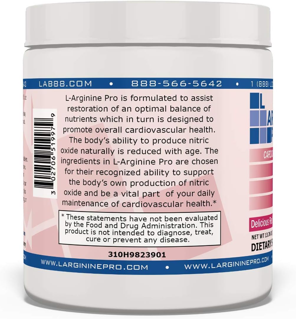 L-arginine Pro, L-arginine Supplement - 5,500mg of L-arginine Plus 1,100mg L-Citrulline : Health & Household