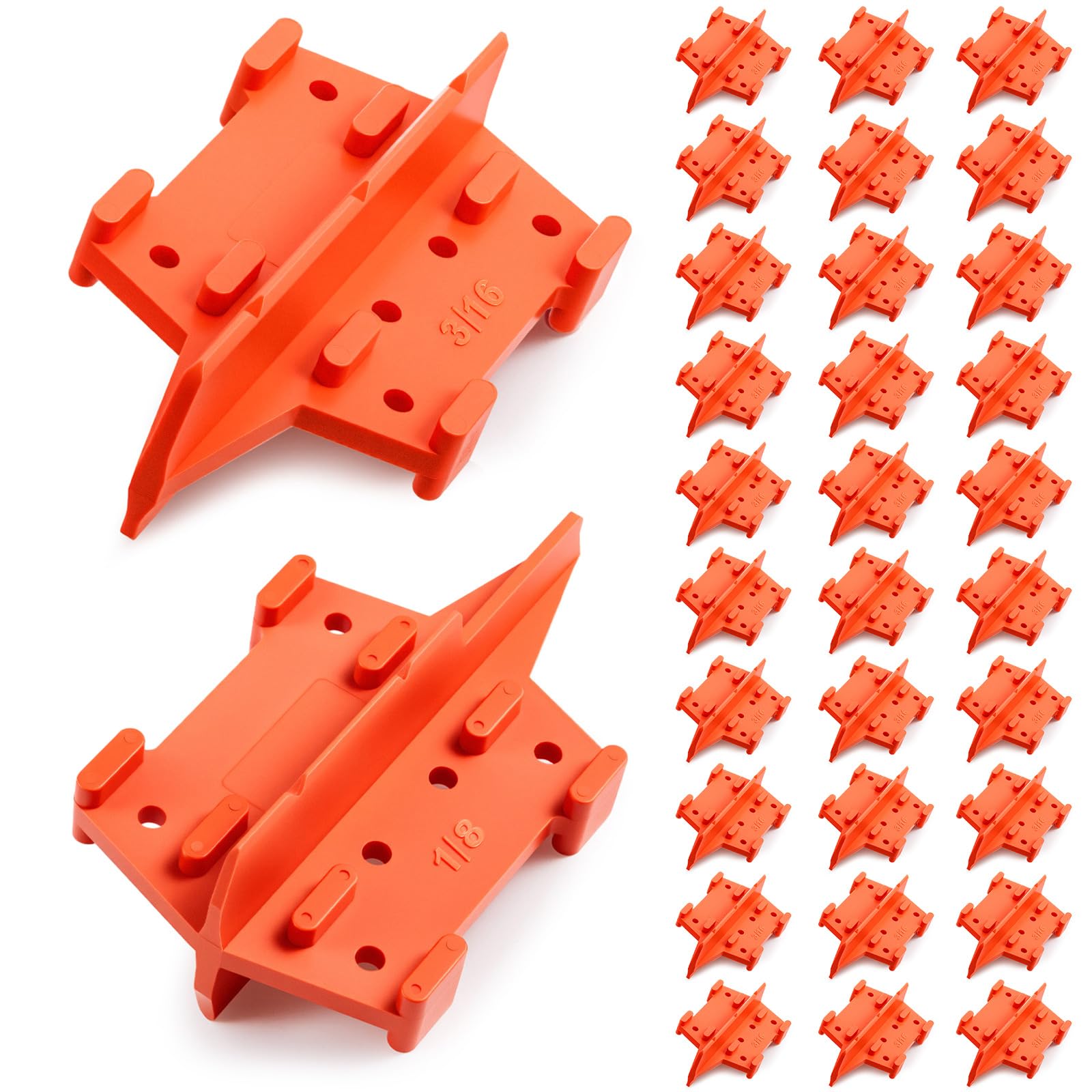 Photo 1 of CroBlissful 32 Pcs Deck Spacers 1/8 and 3/16 Inch Board Spacing Edges Tool