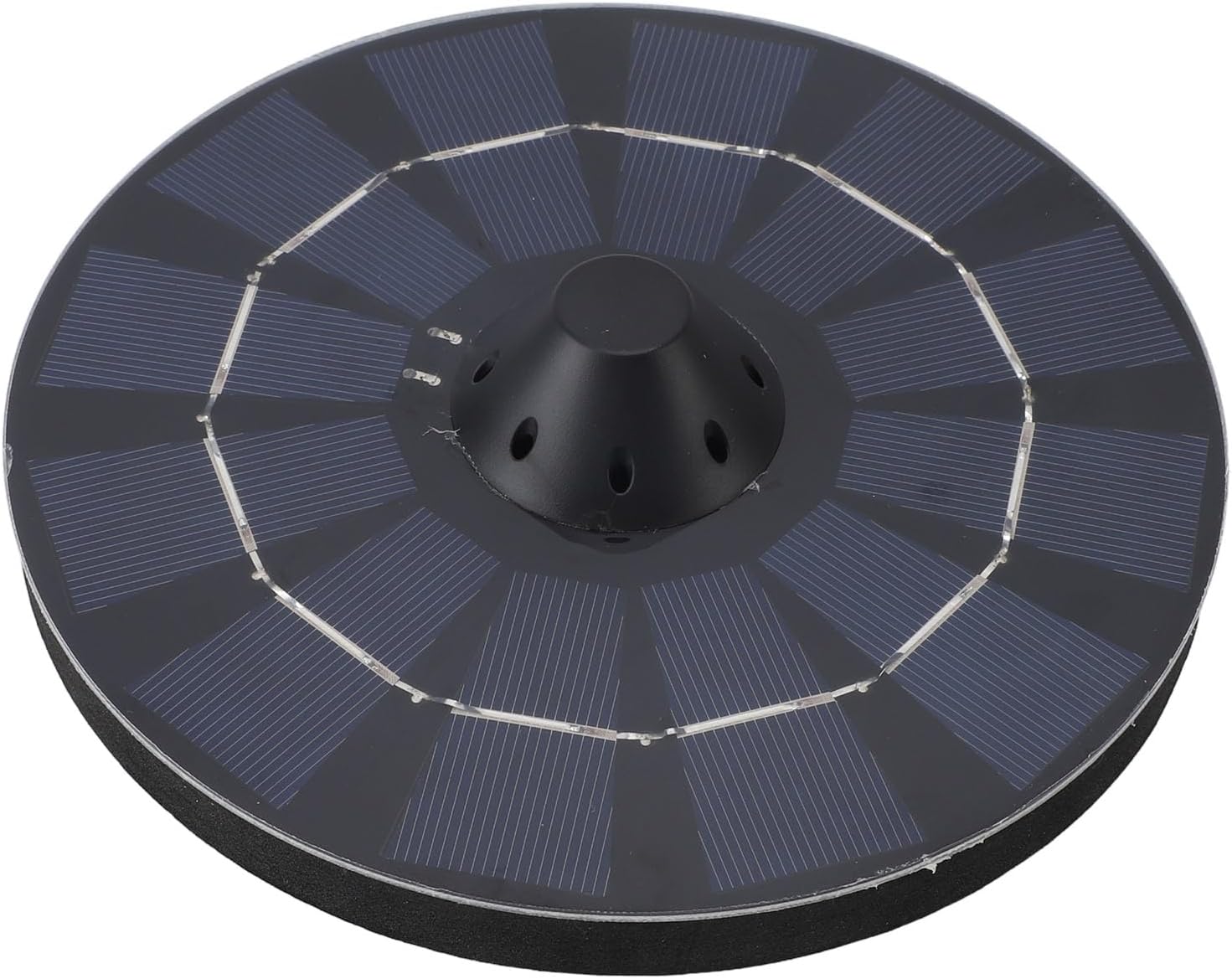 Solar Floating Pond Aerator, Water Level Sensor Automatic Power Off Solar Fountain Pump, Bird Bath Fountain with Hose and Accessories for Outdoor Courtyard Fish Tanks
