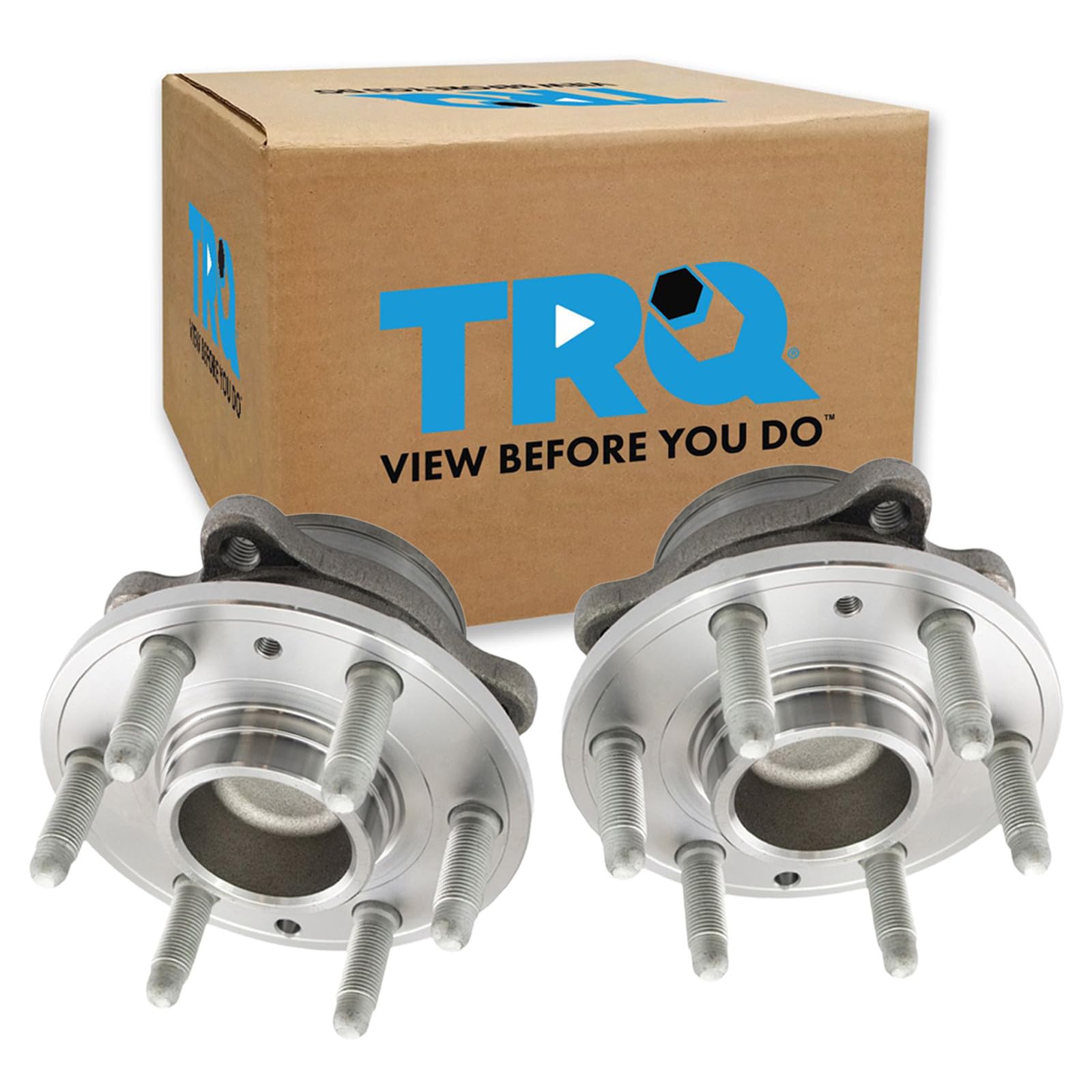 TRQ Front Left and Right Wheel Bearing &amp; Hub Assembly Set 2 Piece