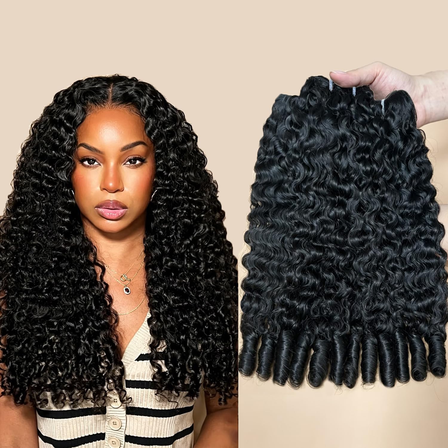 Burmese Curly Bundles Hair - 12A Unprocessed Virgin Hair