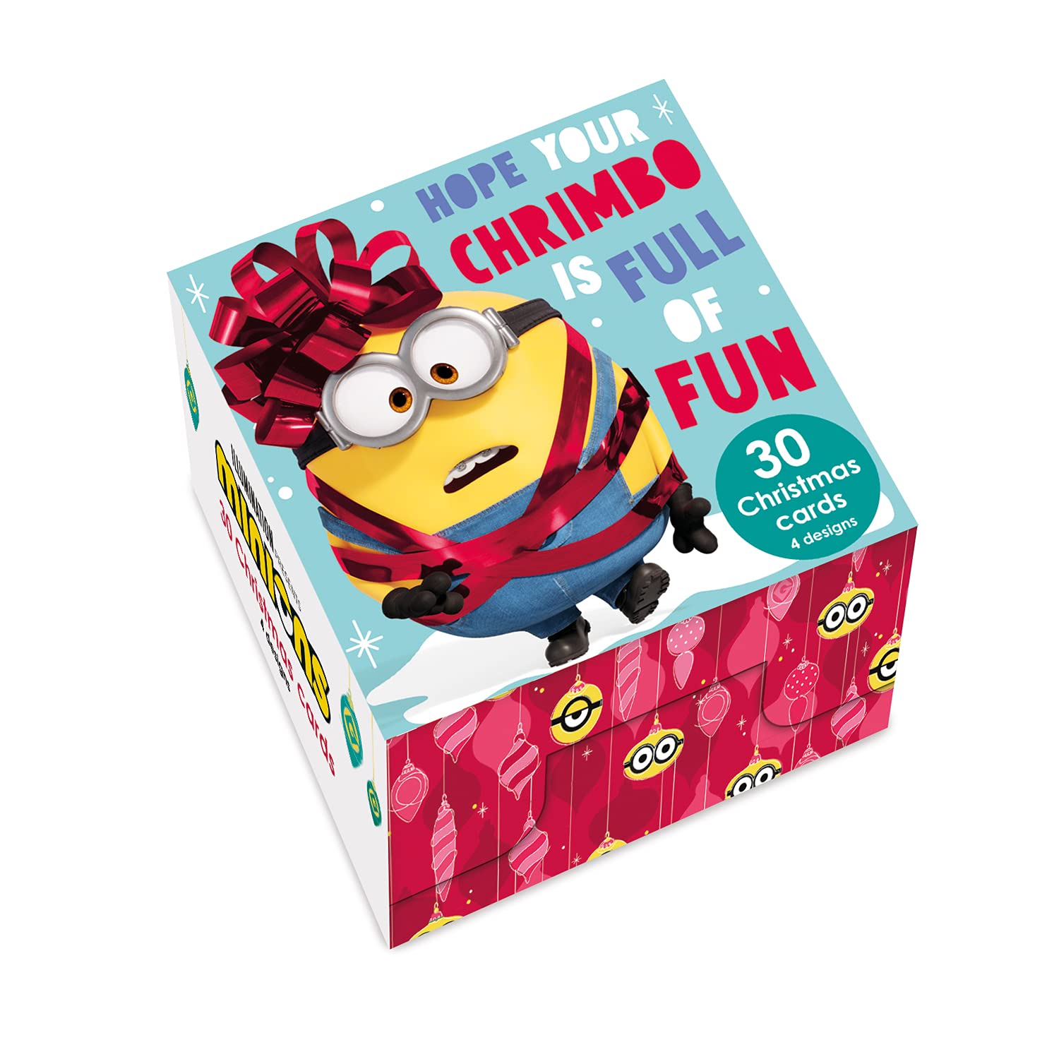 Official Despicable Me Box Christmas Cards, 30 Cards/ 4 Designs