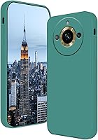 Vista 11 de Funda compatible con Realme 11 Pro Plus de silicona líquida verde oscuro, suave al tacto para Realme 11 Pro Plus, funda delgada de silicona a prueba