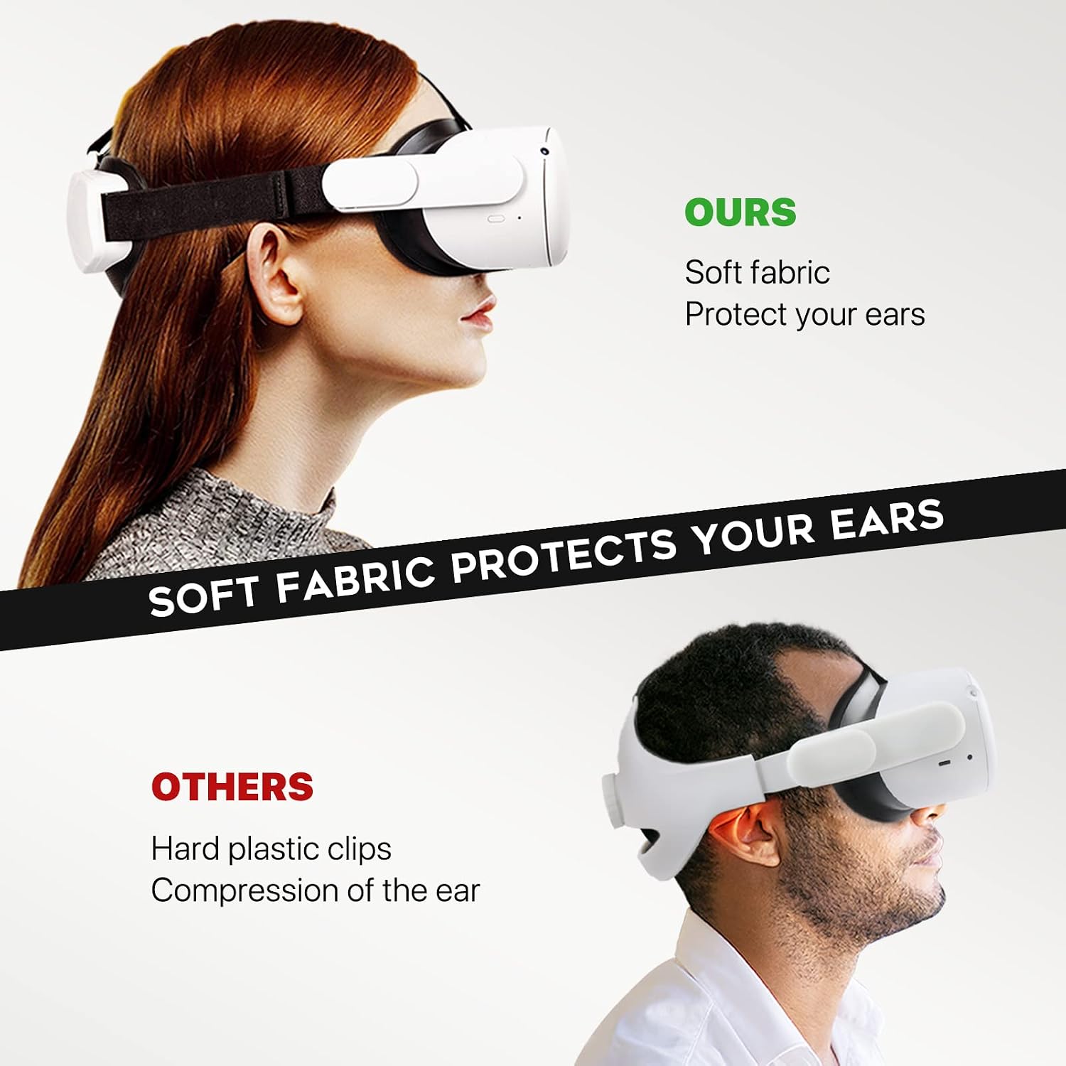 DESTEK Head Strap with Battery Pack Compatible with Quest 2, 5000mAh Extend 2hrs Playtime, LEDs Indicator, Adjustable Elite Strap for Enhanced Comfort