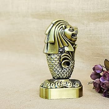 マーライオン彫刻 木製 アジアン家具 約30cm マーライオン彫刻 木製 アジアン家具 約30cm マーライオン彫刻