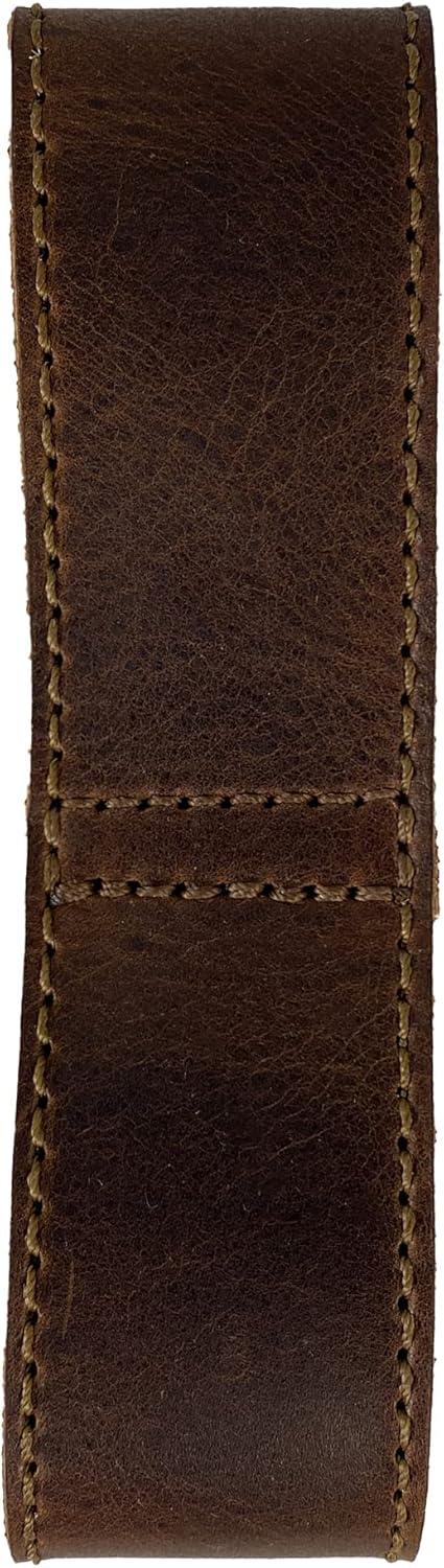 Hide & Play, Whip Holster Handmade from Full Grain Leather - Belt Loop Bullwhip Holder, Costume Accessories :: Bourbon Brown