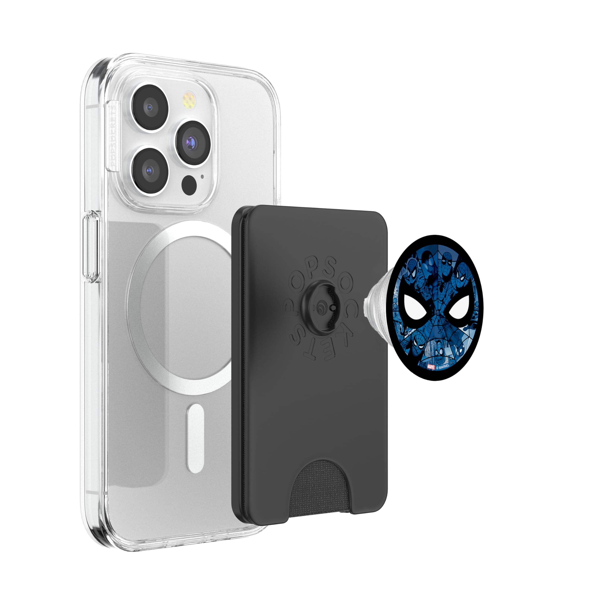 Marvel Spider-Man: Beyond Amazing 60th Anniversary Panels PopSockets PopWallet pour MagSafe