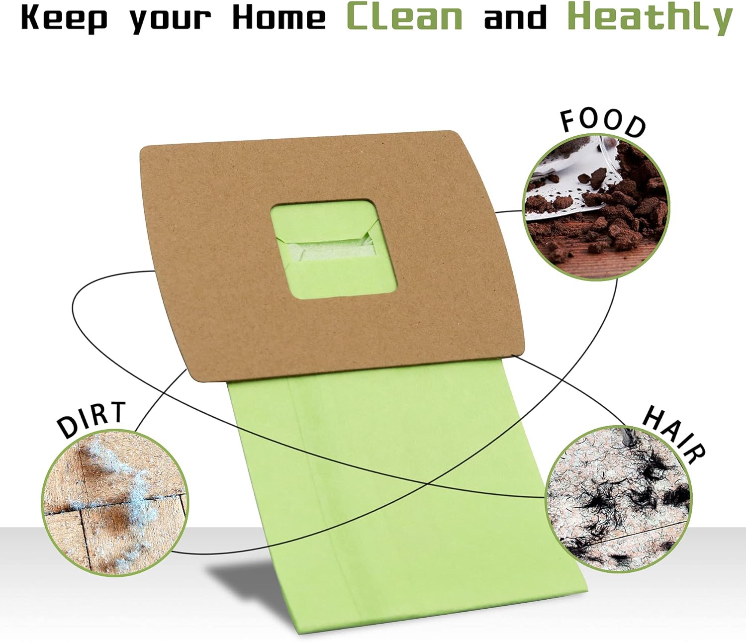 20 Pack Type BB Compact Canister Bags Replacement for Oreck XL Buster B Canister Vacuum bags PKBB12DW BB180 BB280 BB850 BB870 BB900 BB1000 MV160 with 2 Motor Filter : Home & Kitchen